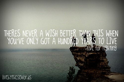 Five for fighting&nbsp;(aging)